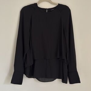 Layered Black Women's Blouse